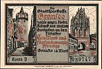 1921 AD., Germany, Weimar Republic, Gransee (local bank), Notgeld, collector series issue, 125 Pfennig, Grabowski/Mehl 465.1a-4D. 039747 Obverse