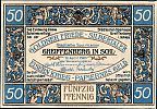1920 AD., Germany, Weimar Republic, Greiffenberg (bank), Notgeld, collector series issue, 50 Pfennig, Grabowski/Mehl 470.1-3/3. Obverse