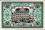 1921 AD., Germany, Weimar Republic, Greiz (town), Notgeld, collector series issue, 50 Pfennig, Grabowski/Mehl 471.2-2/4. Reverse