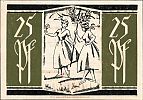 1921 AD., Germany, Weimar Republic, Hainholz (municipality), Notgeld, collector series issue, 25 Pfennig, Grabowski/Mehl 502.1a-2/6. 2435 Reverse
