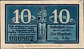 1921 AD., Germany, Weimar Republic, Halberstadt (town), Notgeld, collector series issue, 10 Pfennig, Grabowski/Mehl 504.2a-2/6. 036862 Obverse