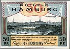 1921 AD., Germany, Weimar Republic, Hamburg (BÃ¼rger-MilitÃ¤r), Notgeld, contemporary fake, 50 Pfennig, Grabowski/Mehl 519.1-1/3. 03187 Obverse