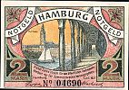 1921 AD., Germany, Weimar Republic, Hamburg (BÃ¼rger-MilitÃ¤r), Notgeld, contemporary fake, 2 Mark, Grabowski/Mehl 519.1-3/3. 04690 Obverse