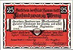 1921 AD., Germany, Weimar Republic, Hamm (town), Notgeld, collector series issue, 25 Pfennig, Grabowski/Mehl 568.4-5/12. Obverse