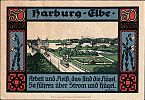 1921 AD., Germany, Weimar Republic, Harburg (Kreissparkasse), Notgeld, collector series issue, 50 Pfennig, Grabowski/Mehl 580.1a-1/4. Reverse