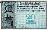 1918 AD., Germany, Weimar Republic, Haspe (town), Notgeld, currency issue, 20 Mark, Geiger 224.03. 25118 Reverse
