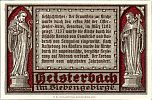 1921 AD., Germany, Weimar Republic, Heisterbach (Direktor Hermanns), Notgeld, collector series issue, 50 Pfennig, Grabowski/Mehl 593.2-1/6. Reverse