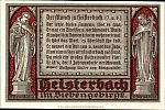 1921 AD., Germany, Weimar Republic, Heisterbach (Direktor Hermanns), Notgeld, collector series issue, 75 Pfennig, Grabowski/Mehl 593.2-5/6. Reverse