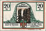 1919 AD., Germany, Weimar Republic, Helgoland (Spar- und Leihkasse), Notgeld, currency issue, 20 Pfennig, Tieste 2915.10.25.3. No. 22815 Reverse
