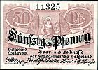 1919 AD., Germany, Weimar Republic, Helgoland (Spar- und Leihkasse), Notgeld, currency issue, 50 Pfennig, Tieste 2915.10.05. 11325 Obverse