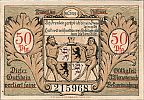 1921 AD., Germany, Weimar Republic, Hildburghausen (town), Notgeld, collector series issue, 50 Pfennig, Grabowski/Mehl 608.2-2/2. 215968 Obverse