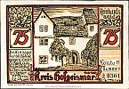 1922 AD., Germany, Weimar Republic, Hofgeismar (Kreissparkasse), Notgeld, collector series issue, 75 Pfennig, Grabowski/Mehl 619.2-3/5. 20301 Obverse