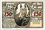 1922 AD., Germany, Weimar Republic, Hofgeismar (Kreissparkasse), Notgeld, collector series issue, 1,50 Mark, Grabowski/Mehl 619.2-5/5. 25639 Obverse