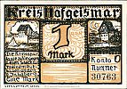 1922 AD., Germany, Weimar Republic, Hofgeismar (Kreissparkasse), Notgeld, collector series issue, 1 Mark, Grabowski/Mehl 619.3-4/5. 30763 Obverse