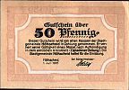 1920 AD., Germany, Weimar Republic, HÃ¶hscheid (town), Notgeld, currency issue, 50 Pfennig, Grabowski H45.5. 80386 Obverse