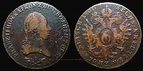 1800-1809 AD., German States, Austria, Habsburg monarchy, Francis I (II), Vienna / Wien mint, 6 Kreuzer, KM 2128.