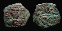  641-647 AD., Constans II, Syracuse mint, Follis, Sear BC 1103.