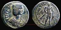 Sebastopolis-Heracleopolis in Pontus, 205-206 AD., Julia Domna, Ã†26, cf. Waddington, unlisted.