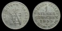 1855 AD., German States, Anhalt-Bernburg, Alexander Carl, 1 Silbergroschen, AKS 23.