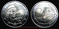 2018 AD., Germany, Federal Republic, Helmut Schmidt commemorative, Berlin mint, 2 Euro, KM 366.