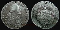 1774 AD., German States, Bavaria, electorate, Maximilian III Joseph, Munich mint, Â½ Thaler, Hahn 305.