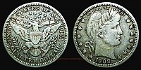 United States, 1908 AD., Philadelphia mint, Quarter Dollar, KM 114.