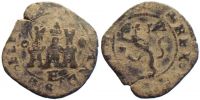 1474-1504 AD., Spain, Fernando V. and Isabella, La CoruÃ±a mint, Ã† 2 Maravedis, CayÃ³n 2320.