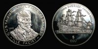 Sweden, 1992 AD., Carl XVI Gustaf, Gustav II Adolf commemorative, issuer: CITV, Vaduz, Switzerland, minted by Valcambi S.A., Switzerland, 5 Ecu medallic coinage, KM X 11. 