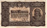 1923 AD., Hungary, Ministry of Finance, Budapest, 100 Korona, Pick 73b. Obverse