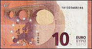European Union, European Central Bank, Pick 21t. 10 Euro, 2019 AD., Printer: Central Bank of Ireland, Dublin, Ireland, T004C5-TD1505688166 Reverse 