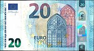 European Union, European Central Bank, Pick 22t. 20 Euro, 2015 AD., Printer: Central Bank of Ireland, Dublin, Ireland, T006I3-TC0725053448 Obverse 