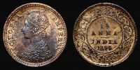 India, British India, 1895 AD., Victoria, Calcutta mint, 1/12 Anna, KM 483.