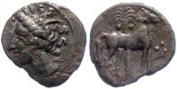        325-300 BC., Carthage in Zeugitana, Siculo-Punic, Carthage and other mints, Ã†15, SNG Cop. 119.