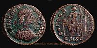 378-383 AD., Theodosius I, Siscia mint, Ã†3, RIC 27d. 