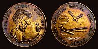 United States, 1940-1980 AD., Golden Medal Gum Vendor machines, Advertising Token.