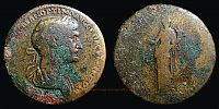 114-117 AD., Trajan, Rome mint, Sestertius, RIC 672 ?
