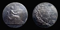 1900 AD., France, medal on the first centenary of Solicitors at the Tribunal de 1Ã¨re Instance de la Seine, designer: A. Patey, Paris mint, silver.