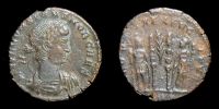 334 AD., Constans Caesar, Trier mint, Follis, RIC 560.