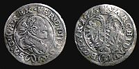 1625 AD., German States, Austria, Ferdinand II, Vienna mint, 3 Kreuzer, Herinek 1038.