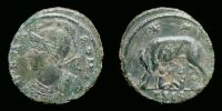 330-333 AD., City Commemorative Roma, Siscia mint, Follis, RIC 222.