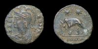 335-337 AD., City Commemorative Rome, Alexandria mint, Follis, RIC 63.