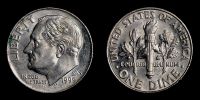 United States, 1999 AD., Denver mint, 10 Cents, KM 195a.