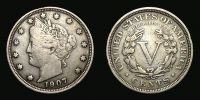 United States, 1907 AD., Philadelphia mint, 5 Cents, KM 112.