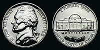 United States, 1962 AD., Philadelphia mint, 5 Cents, KM A192.
