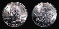 United States, 2000 AD., Philadelphia mint, Â¼ Dollar, South Carolina commemorative, KM 307.