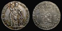 1762 AD., Netherlands, Utrecht, 1 Gulden, Delm. 1182.