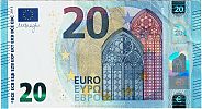 European Union, European Central Bank, Pick 22v. 20 Euro, 2015 AD., Printer: FÃ¡brica Nacional de Moneda y Timbre, Madrid, Spain, V005C4-VA2891649305 Obverse 