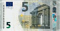European Union, European Central Bank, Pick 20v. 5 Euro, 2013 AD. Printer: FÃ¡brica Nacional de Moneda y Timbre, Madrid, Spain, V007H2-VA9946895672 Obverse 