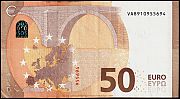 European Union, European Central Bank, Pick 23v. 50 Euro, 2017 AD., Printer: FÃ¡brica Nacional de Moneda y Timbre, Spain, V008G5-VA8910955694 Reverse 