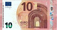 European Union, European Central Bank, Pick 21v. 10 Euro, 2014 AD., Printer: FÃ¡brica Nacional de Moneda y Timbre, Madrid, Spain, VA6841084529-V006G5 Obverse 